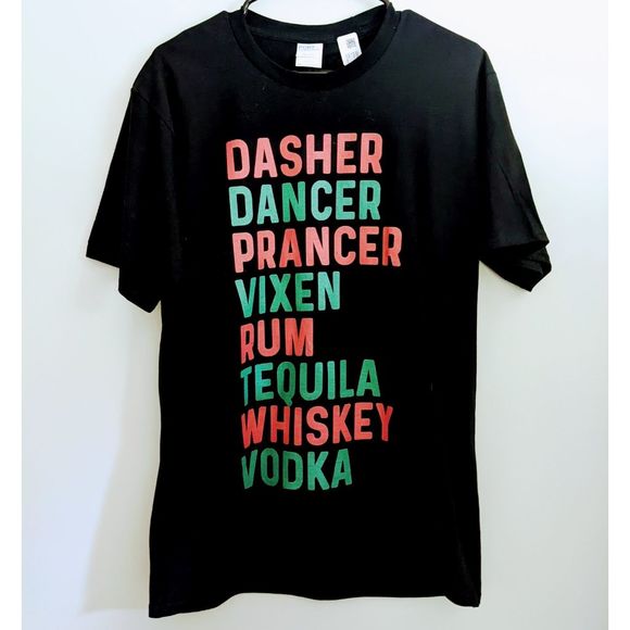 Port and Company Other - Christmas Reindeer Drinking Tshirt Blank